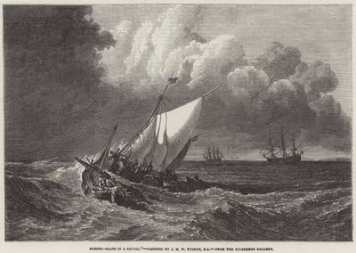 Horgászcsónakok Squallban alkotó: Joseph Mallord William Turner